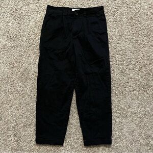 I Love Ugly Kobe Black Regular Rise Cropped Leg Wide Straight Fit Pants Medium